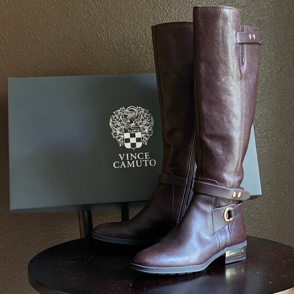 Vince Camuto Brown Leather Boots Size 7M